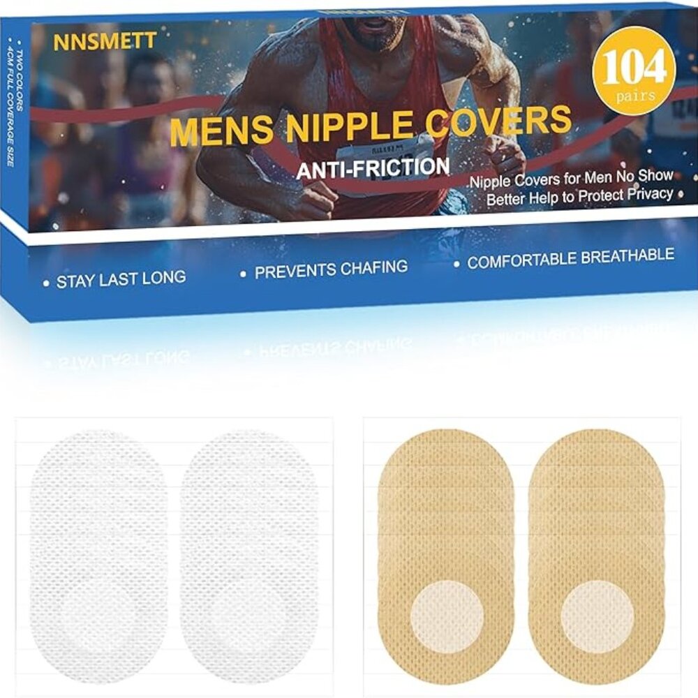 Nipple Covers for Men – Anti-Chafing Nipple Guards for Running, Gym & Sports